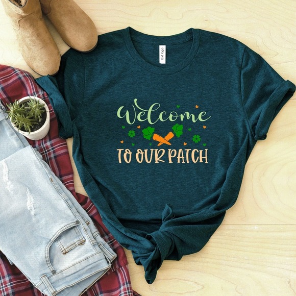 Welcome To Our Patch Shirt, Easter Shirt, Cute Easter Shirt, Easter Bunny Shirt - Picture 1 of 2
